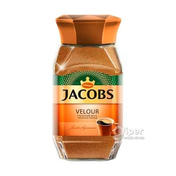 Kofe Jacobs Monarch Velour "Näzik köpürjik" owradylan çüýşe gapda, 95 gr