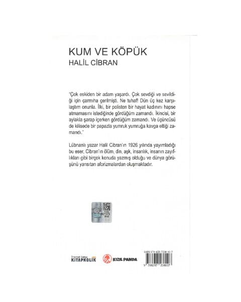 Kum ve köpük - Halil Cibran