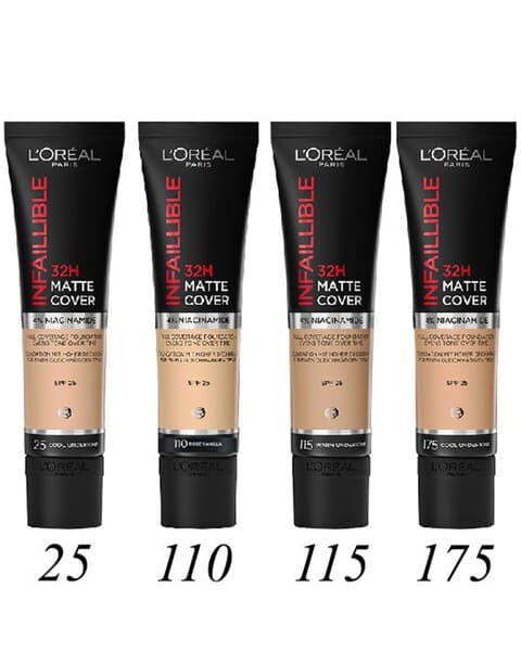 Tonal krem matt - Loreal Paris Infaillible Matte Cover 32H TON 110