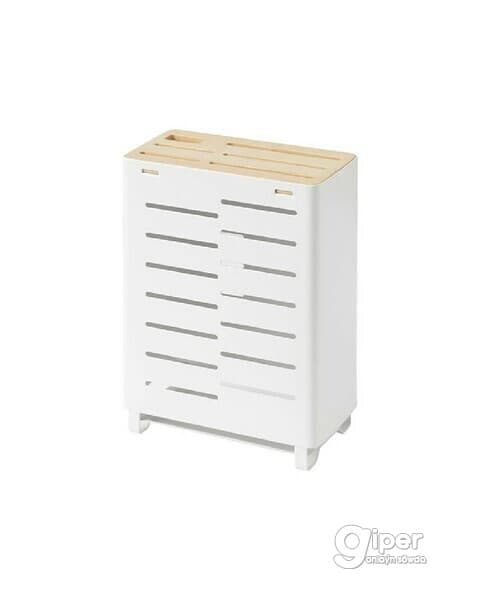 Pyçak saklaýjy IKEA AVSTEG ak/bambuk 23 sm