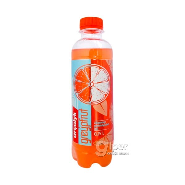 Gazlandyrylan içgi Arçalyk "Grapefruit", 0.25 lt