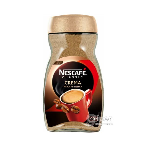 Kofe Nescafe Classic Crema "Нежная пенка" 190 gr