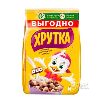 Taýýar ertirlik Nestle Хрутка Duo şokoladly şarjagazlar, 650 gr