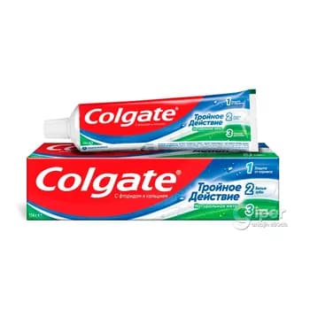Diş pastasy Colgate "Üçugurly täsir" tebigy narpyzly 100 ml