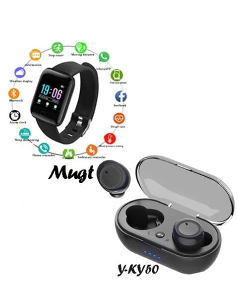 Y_KY50 bluetooth nauşnik + Smart bracelet