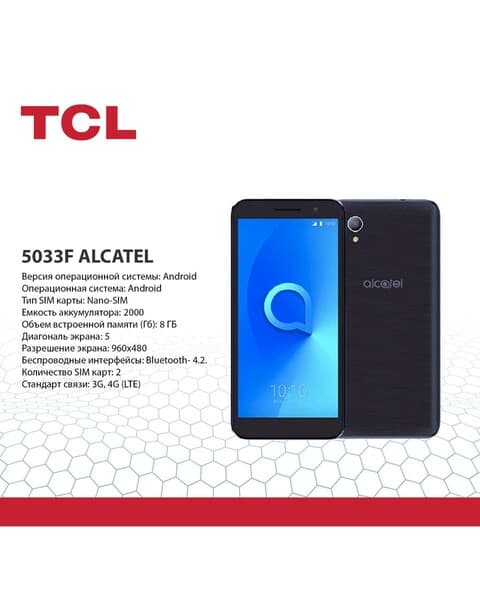 Tcl alcatel 5033f smartfon