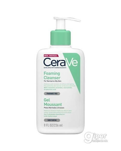 CeraVe Foaming Cleanser arassalaýjy gel, 236 ml