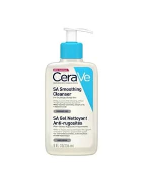 CeraVE SA Smoothing Cleanser gury deri üçin ýüz arassalaýjy serişde,  236 ml