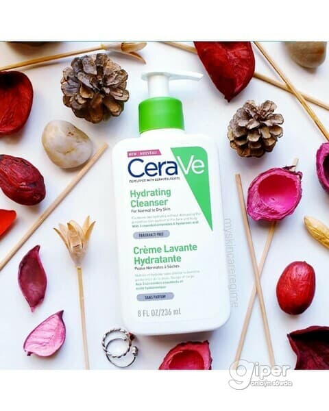 CeraVe Hydrating Cleanser увлажняющий очищающий крем-гель, 236 мл