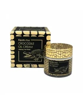 FarmStay Crocodile Oil Cream krokadil ýagly iýmitlendiriji ýüz üçin krem, 70 gr