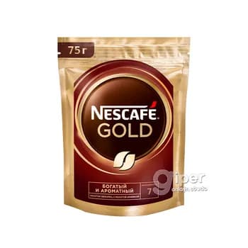 Kofe Nescafe Gold, paket gapda 75 gr