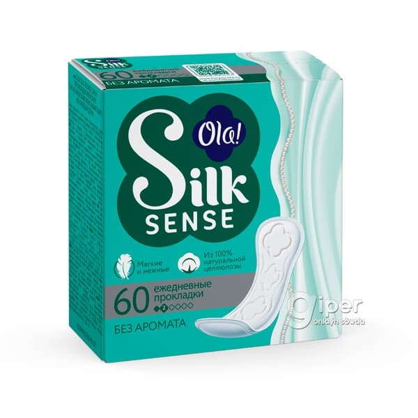 "Ola!" Silk Sense gündelik prokladka (60 sany)