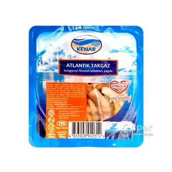 "Kenar" Atlantik takgaz balygynyň filesi, ýagda, 250 gr