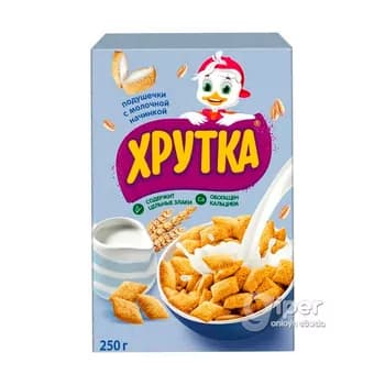 Готовый завтрак Хрутка "Молочные подушечки" 250 гр