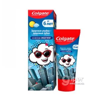 Çagalar üçin diş pasta "Colgate" sakgyç tagamly 80 ml