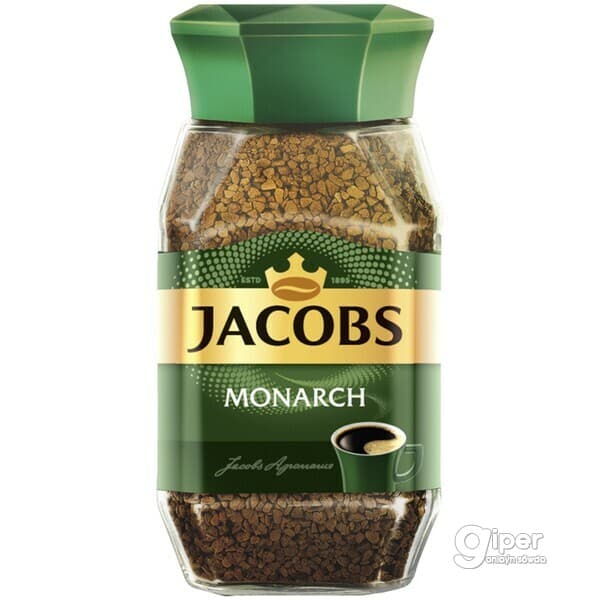 Kofe Jacobs Monarch, çüýşe gapda 95 gr