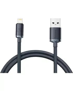 Кабель Baseus Crystal Shine CW-FXP USB - Lightning 2.4A 1.2м Чёрный