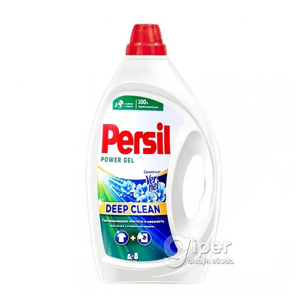 Kir ýuwujy gel "Persil" Vernel terligi ak reňkli eşikler üçin, 1.69 l