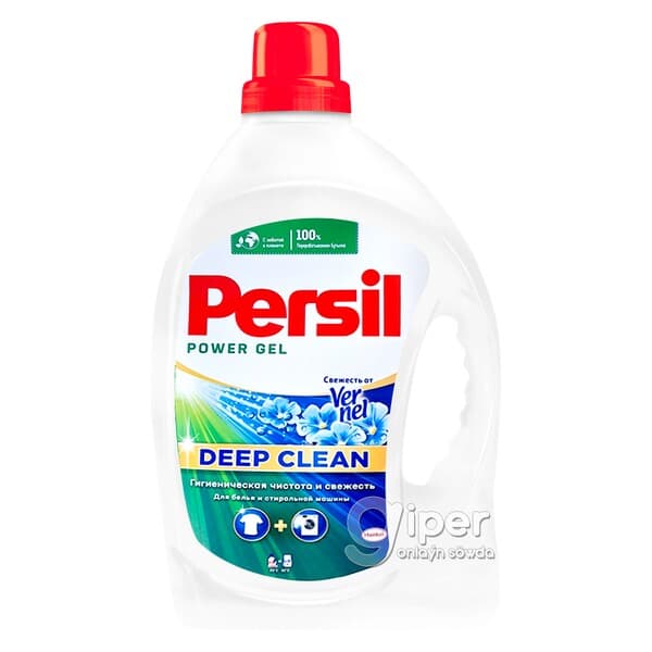 Kir ýuwujy gel "Persil" Vernel terligi ak reňkli eşikler üçin, 2.145 ml