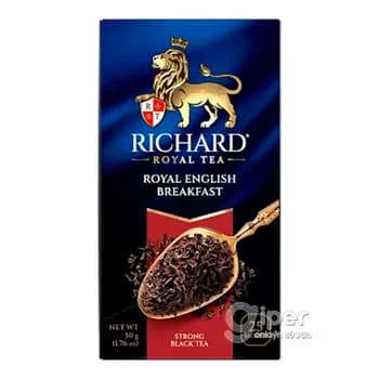 Черный чай Richard Royal "Royal English Breakfast" в пакетиках 25 шт, 50 г