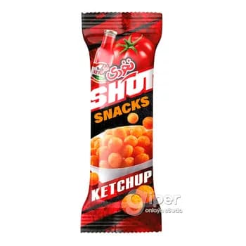 Mekgejöwen şariklar Shot "Ketchup" ketçup tagamly, 18 gr