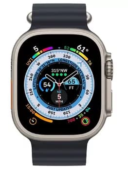 Apple Watch Ultra 49 мм Titanium Case Cellular, титановый/полуночный Ocean Band