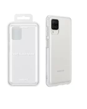 Original Samsung A12 Çehol Soft Clear Cover Prozraçny