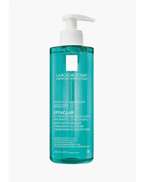 La Roche-Posay EFFACLAR ýüz we beden üçin arassalaýjy mikro-siňdiriji gel, 400 ml