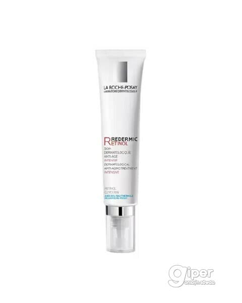 La Roche Posay Redermic Retinol Concentrato deriniň ýeňilligini we ýygyrtlary korreksiýa üçin intensiwna konsentrinyý krem-geli, 30 ml