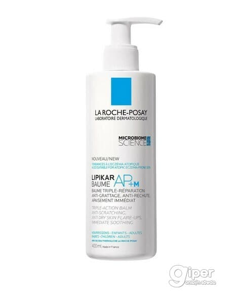 La roche posay LIPIKAR AP+M ýüz we beden üçin üç gezek hereket edýän lipid balzamy, 400 ml