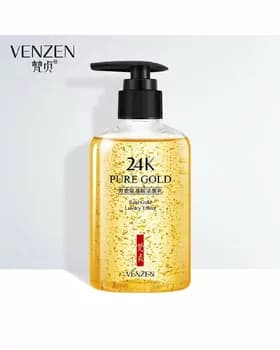 Гель для умывания с золотом и аминокислотами Venzen 24K Pure Gold Amino Acid Cleanser, 200г