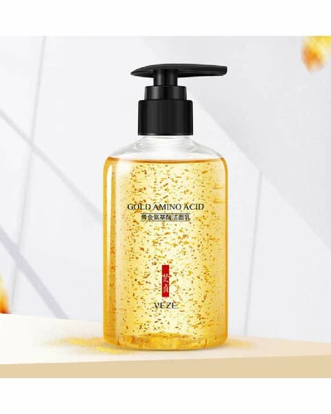 Гель для умывания с золотом и аминокислотами Venzen 24K Pure Gold Amino Acid Cleanser, 200г