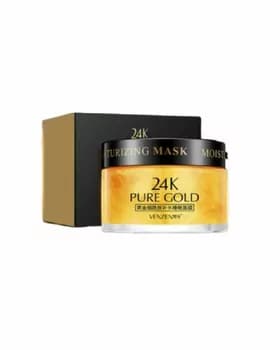 Несмывающаяся ночная маска с золотом и ниацинамидом 24K Pure Gold Niacinamide Hydrating Sleep Mask, 120г