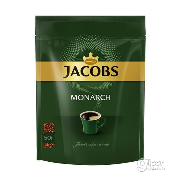 Kofe Jacobs Monarch, paket gapda, 50 gr