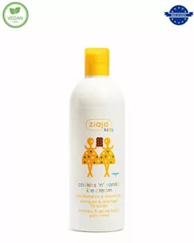 Çagalar üçin wanil doňdurma ysly şampun we duş geli 400 ml