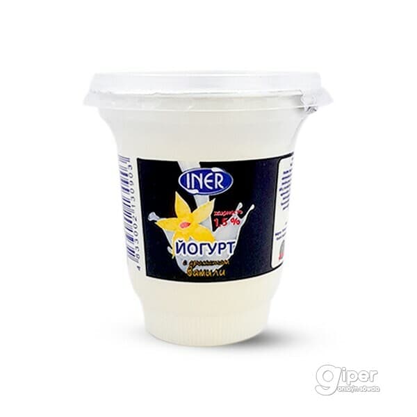 Йогурт "Iner" с ванильном 1.5%, 150 мл