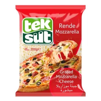 Gyrylan peýnir Tek süt "Rende Mozzarella" 25%, 200 gr