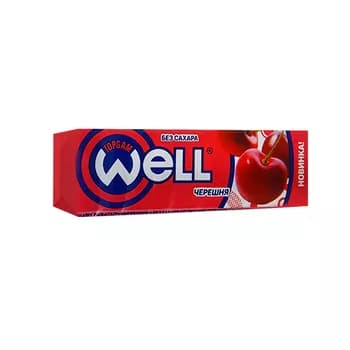 Жевательная резинка "Well" черешня, 13.2 г