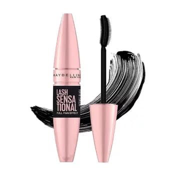 Kirpik üçin tuş Maybelline New York Lash Sensational Ýelpewaç ýaly göwrüm, goýy gara, 9,5 ml