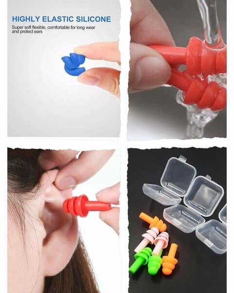 Uky we syýahat üçin 1 sany suw geçirmeýän silikon gulaklyklar