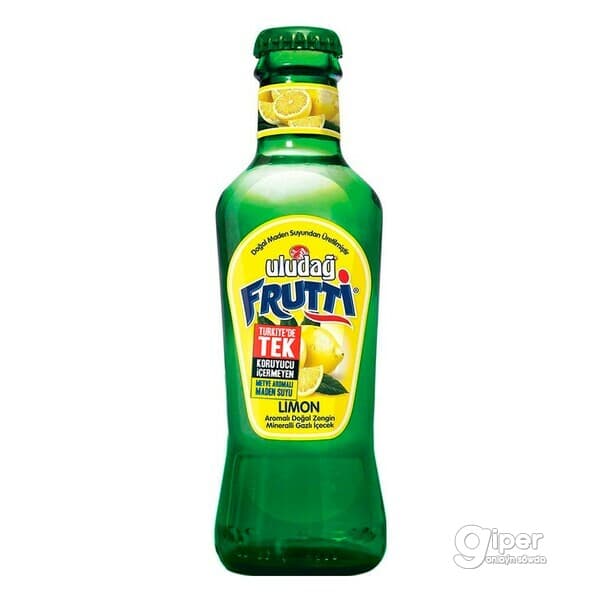 Gazlandyrylan mineral içgi "Uludag Frutti" limon tagamly, 200 ml