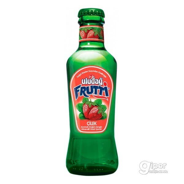 Gazlandyrylan mineral içgi "Uludag Frutti" ýertudana tagamly, 200 ml