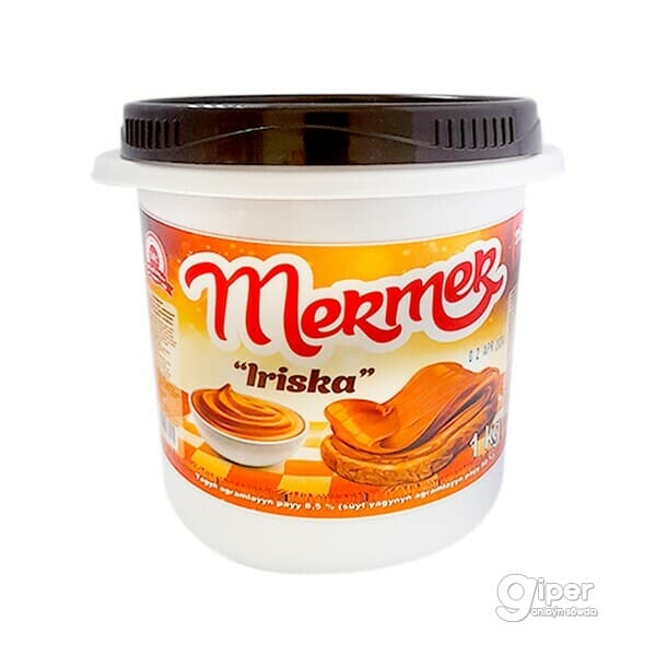 Молоко сгущенное Ириска "Mermer" 8,5% в баночке, 1000 г