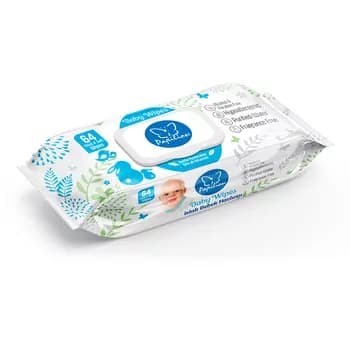 Çagalar üçin çygly salfetkalar Papilion Baby, 64 sany