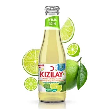 Gazlandyrylan mineral içgi KIZILAY limon, laým we narpyz tagamly, 200 ml