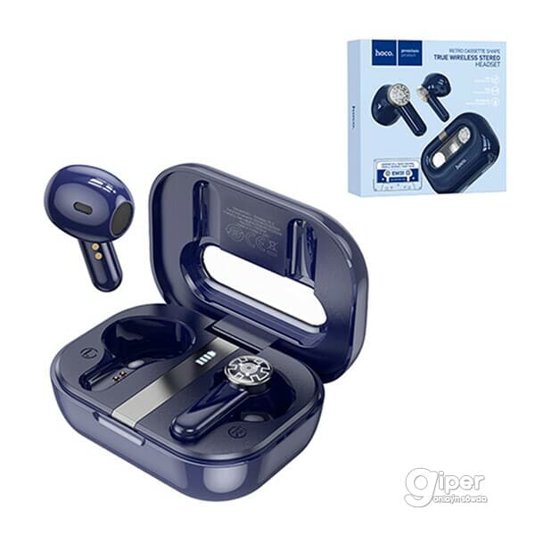 Беспроводные наушники "Hoco" черный, EW31 (синий)