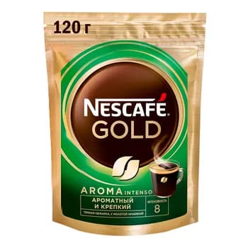 Kofe Nescafe Gold Aroma Intenso, paket gapda, 120 gr