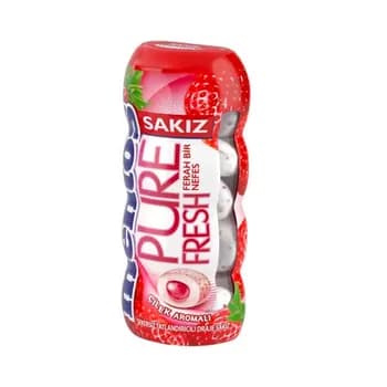 Жевательная резинка Mentos "Pure White" Клубника, 30 г