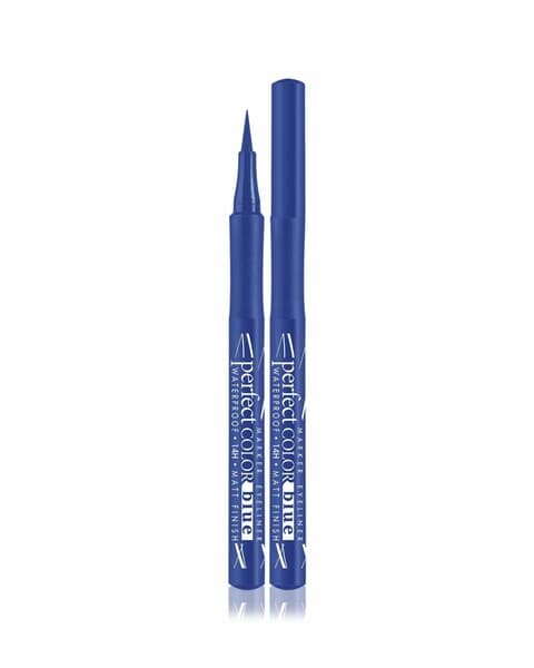 Подводка-фломастер для глаз LUXVISAGE PERFECT COLOR waterproof 14H matt finish , Blue