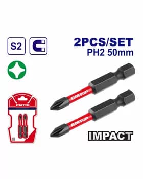 Nasadka PH2 50mm 2pcs/set udarny (400)